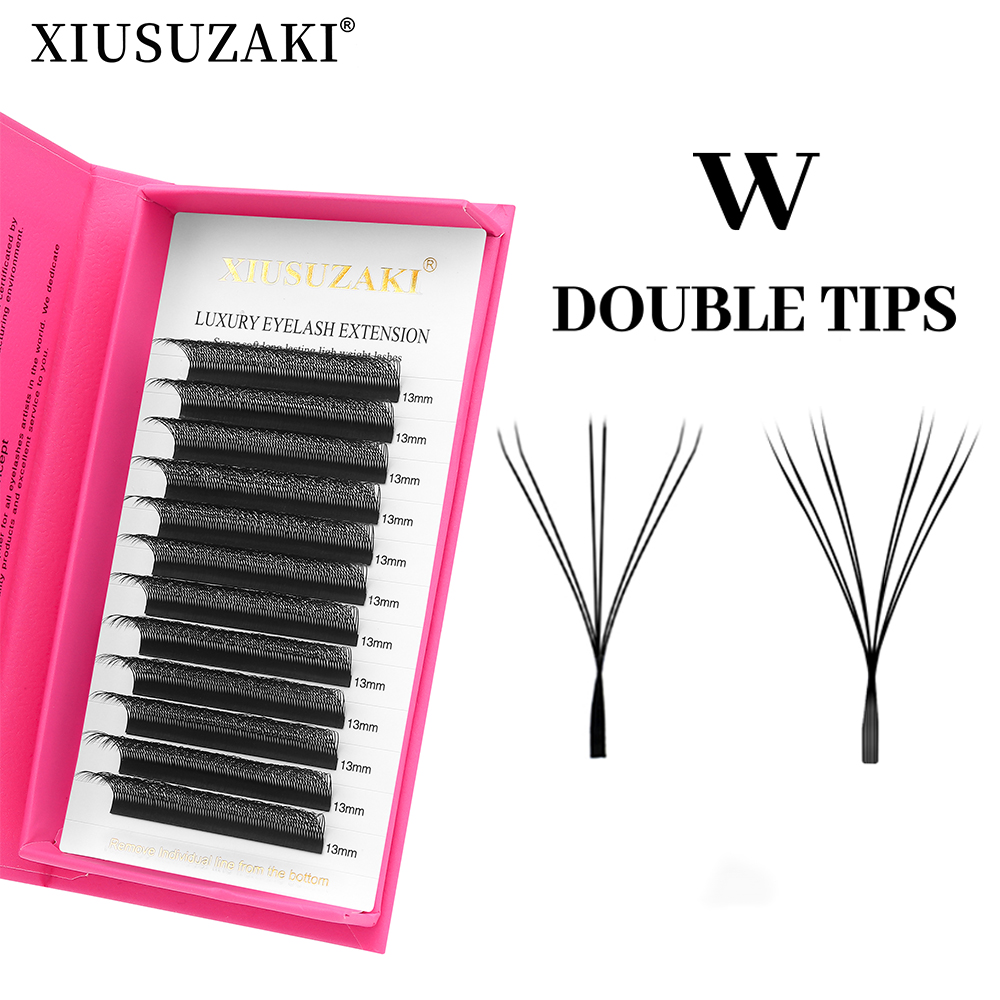 Eyelash Extension Double Volume - XIUSUZAKI ダブルチップ 3D 4D W型まつげエクステ 6D