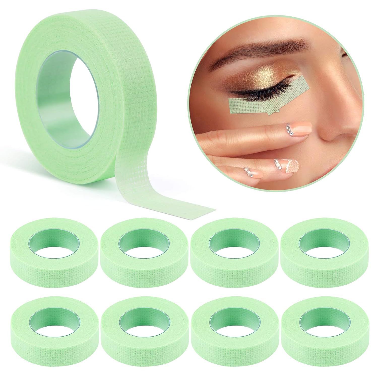 Lash Mapping Sticker - 1 ロールまつげエクステンション糸くず通気性不織布粘着テープ紙テープつけまつげパッチメイクアップツール