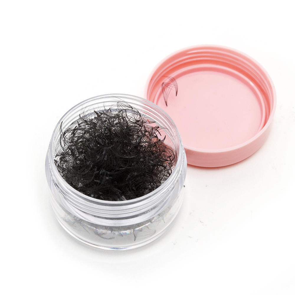 Mega Volume Lash - 個々のまつげエクステ,1瓶,300メガファン,プロポイント,ロシアボリューム,接着済み