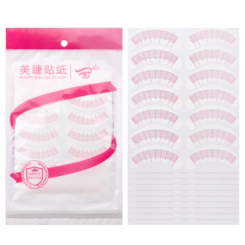 Lash Mapping Sticker - 70 ペアまつげマッピングステッカー目の下の位置決めヒントステッカーまつげエクステンション練習アイパッド紙パッチツール