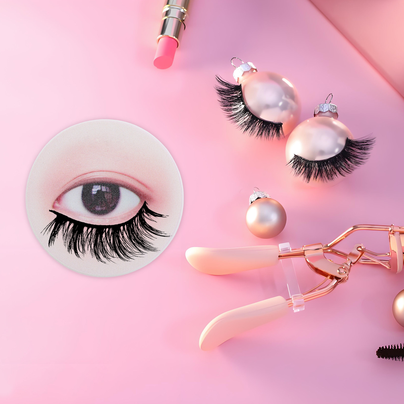 Eyelash Extension Eyelash - 3個入りまつげエクステ練習ボード ブラック 再利用可能 まつげトレーニングキット サロンディスプレイツール 初心者向け