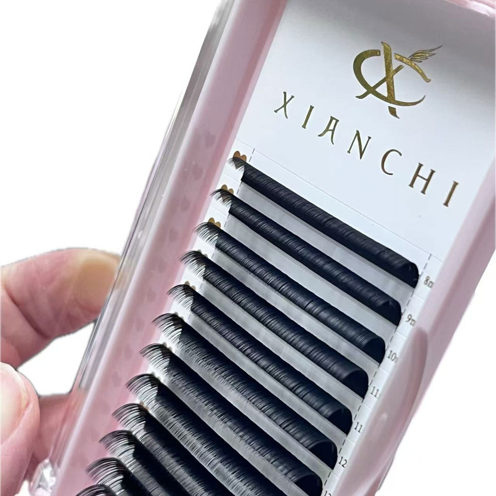 Mega Volume Lash - 0.03 0.05 0.07mm カシミヤ製個別まつげエクステ 超マットブラック メガボリュームトレイ