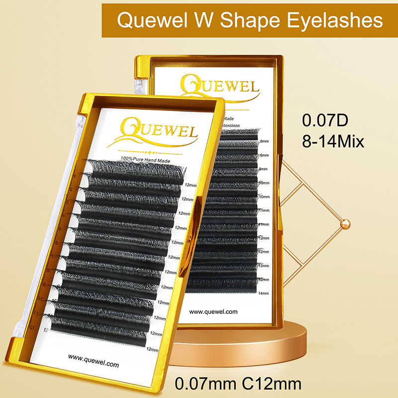 Quewel ダブルチップ 6D W ボリュームつけまつげつ - Eyelash Extension Double Volume のレビューと価格