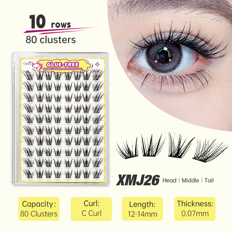 Yelix フォックススタイル サイドフライングアイラッシュ - Eyelash Extension Natural のレビューと価格