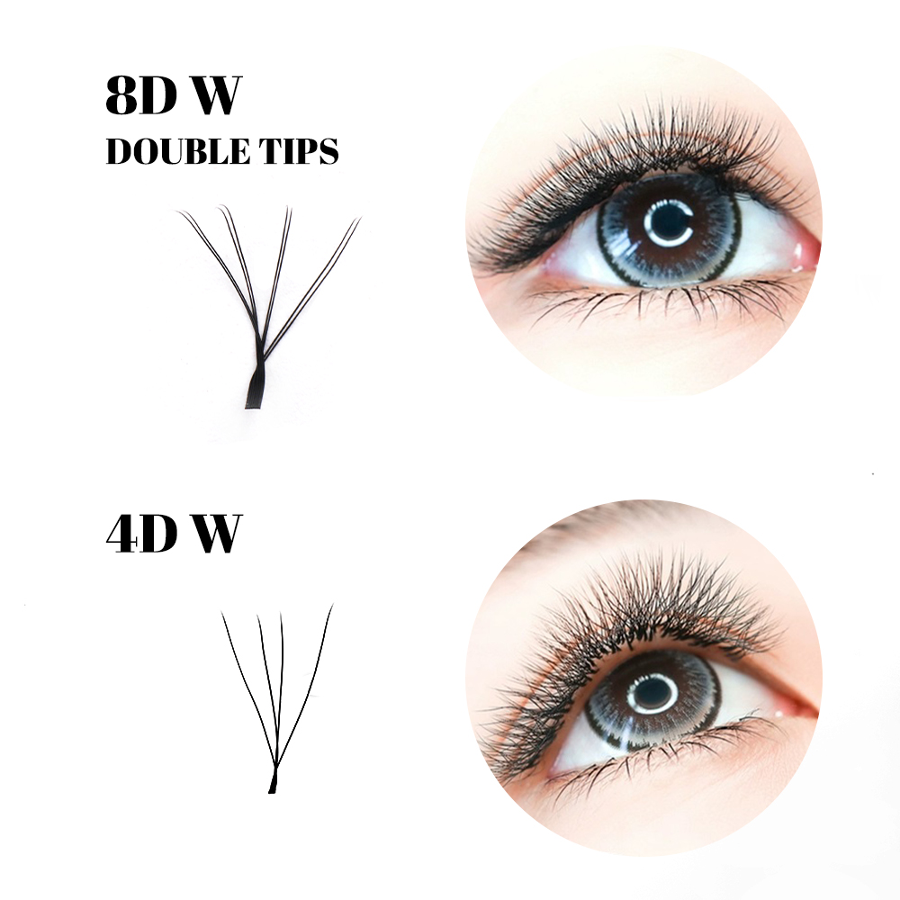 GEMERRY 4D/6D/8D/10D Wラッシュ ダブル - Eyelash Extension Double Volume のレビューと価格