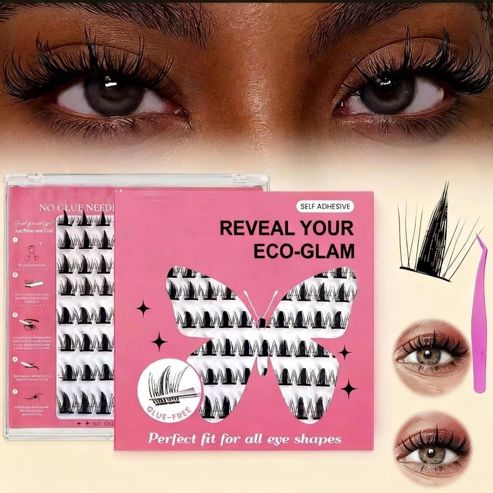 自然な見た目DIYまつげエクステキット ふわふわ 接着剤不要 - Eyelash Extension Eyelash のレビューと価格