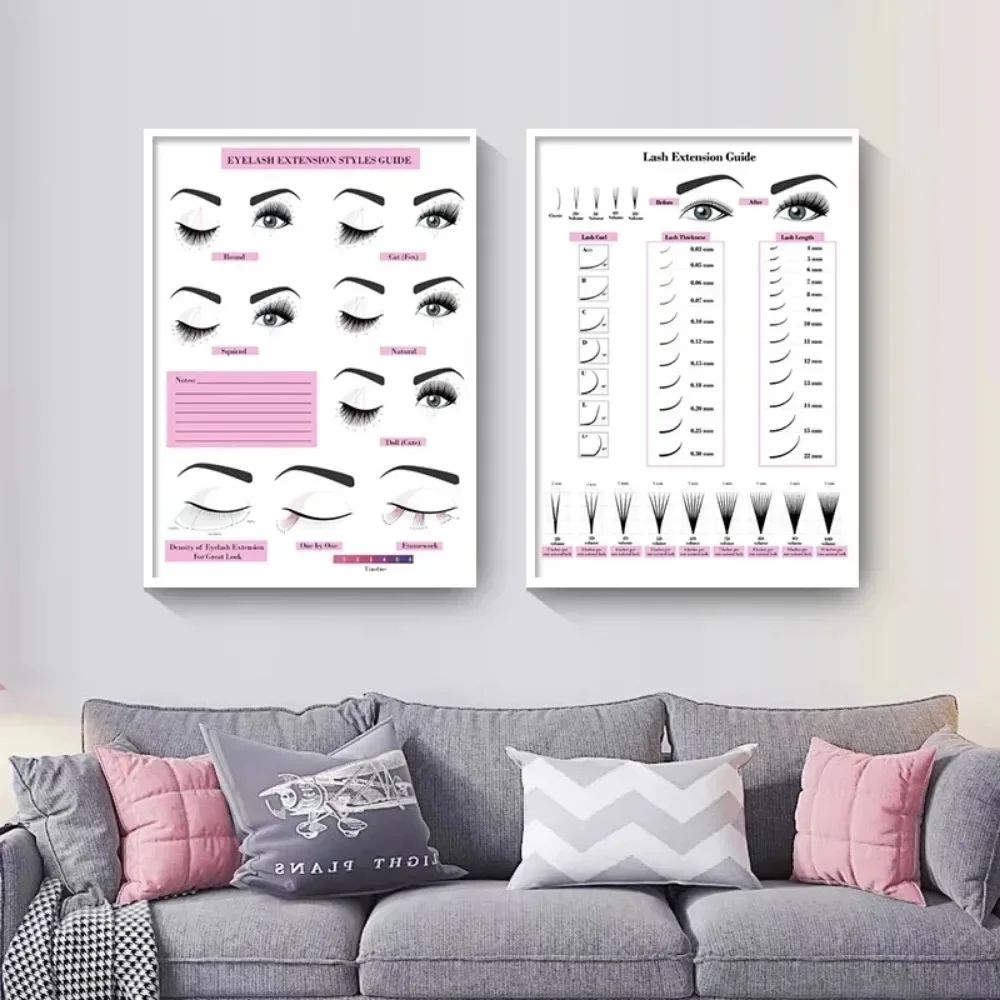 キャンバス絵画 HD プリント ウォールポスター まつげエク - Eyelash Extension Eyelash のレビューと価格