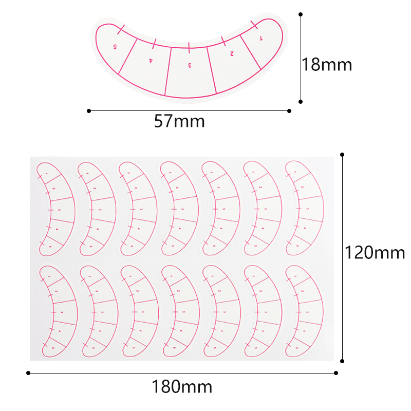 70 ペアまつげマッピングステッカー目の下の位置決めヒントス - Lash Mapping Sticker のレビューと価格