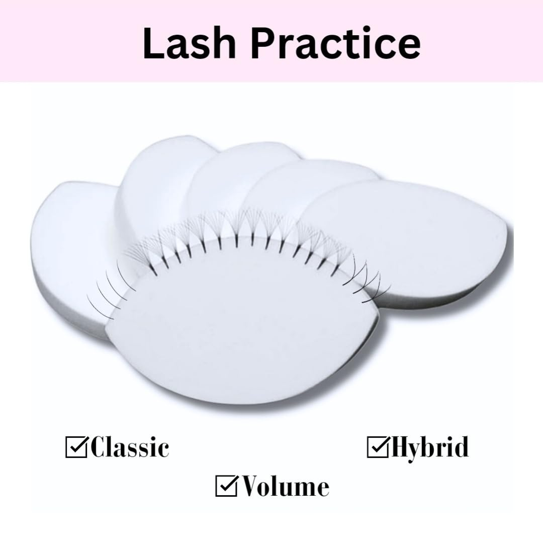 初心者用ラッシュマップチャート うっすらとしたまつげの練習チ - Lash Mapping Sticker のレビューと価格