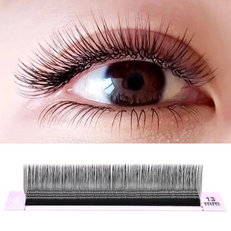 0.07 U字型YY平行フラワーフェイクまつげコスプレダブル - Eyelash Extension Double Volume のレビューと価格