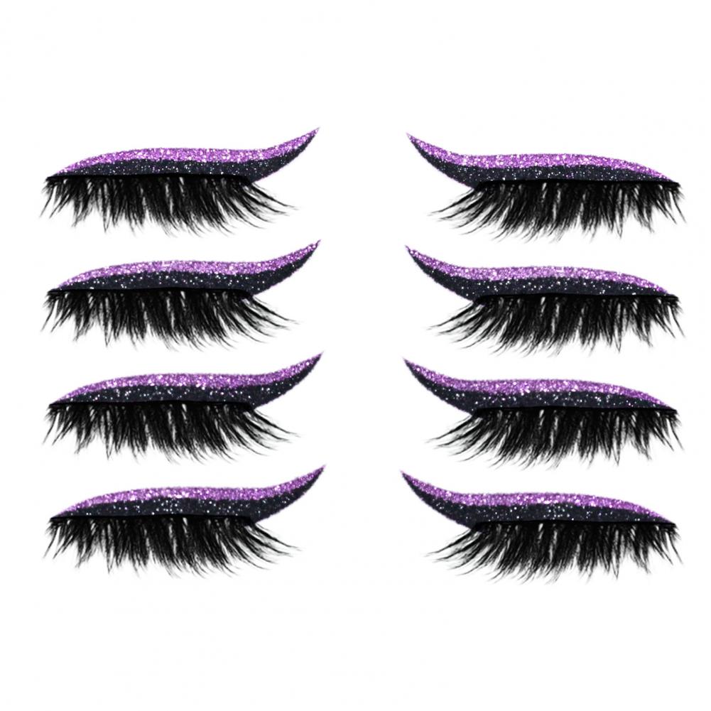4 ペア/セットアイライナーまつげステッカー取り外しが簡単な - Lash Mapping Sticker のレビューと価格