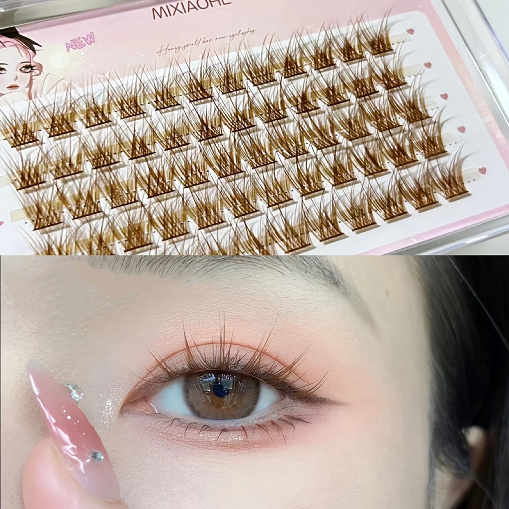 ミクシャオヘ カラフルまつげ 60束 簡単装着 ナチュラルマ - Eyelash Extension Eyelash のレビューと価格