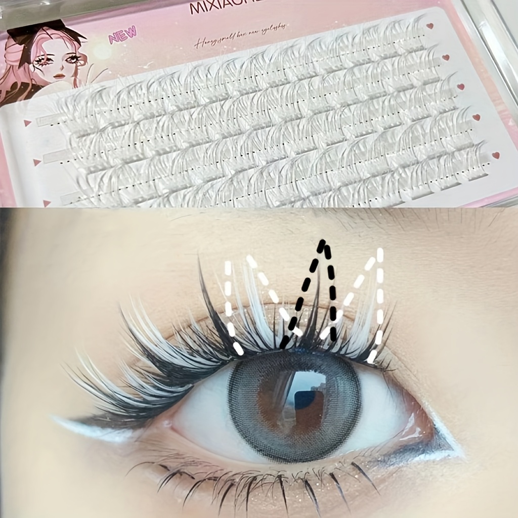 ミクシャオヘ カラフルまつげ 60束 簡単装着 ナチュラルマ - Eyelash Extension Eyelash のレビューと価格