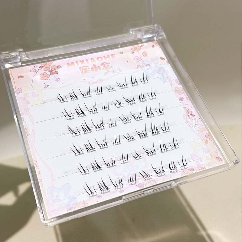 ミクシャオヘ スターリーマンガ 下まつげ クリアステム ふわ - Eyelash Extension Natural のレビューと価格