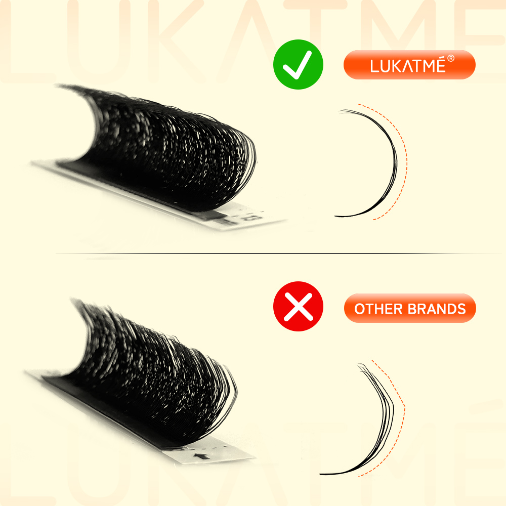 LUKATME 5D 6D 7D W クローバー型まつげエク - Mega Volume Lash のレビューと価格