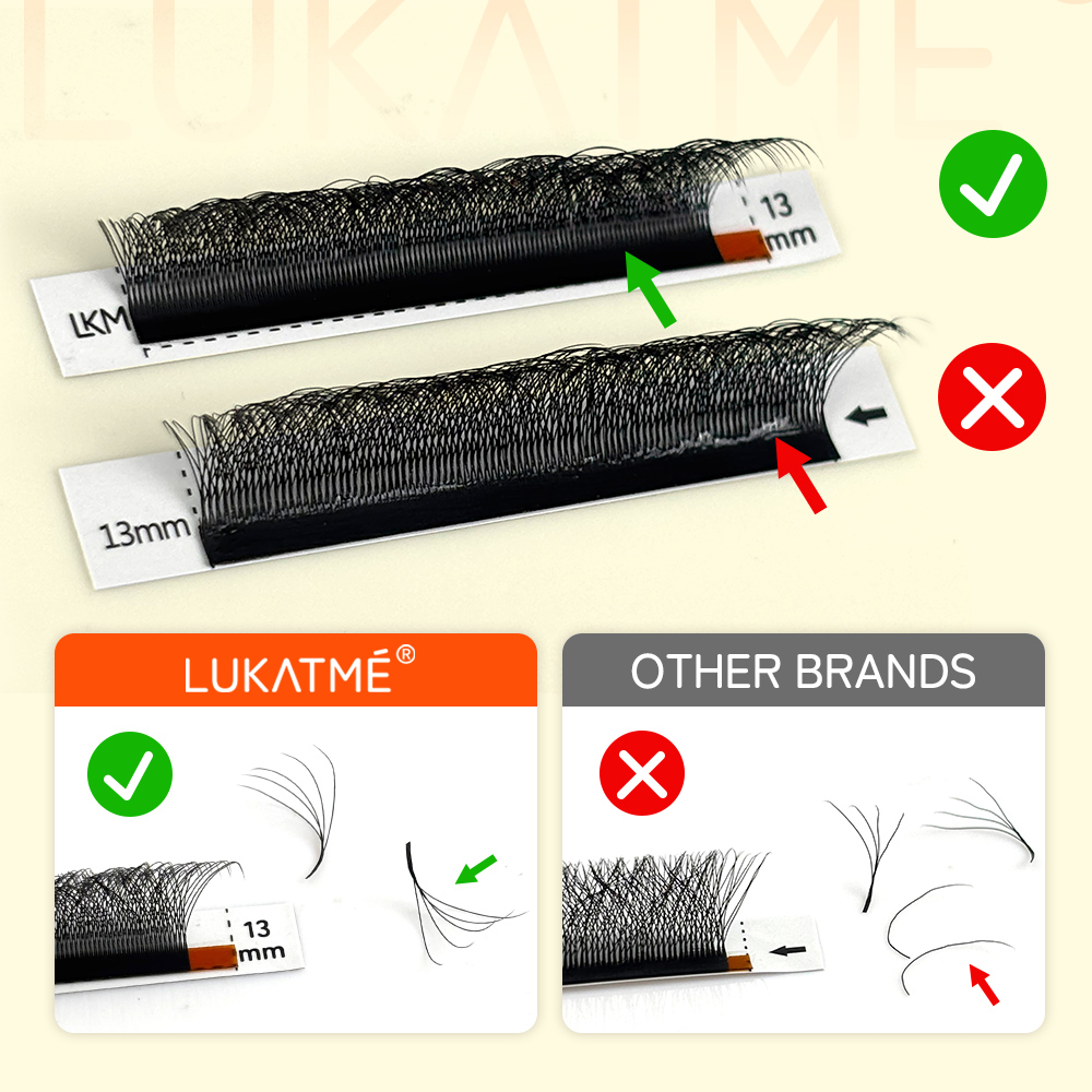 LUKATME 5D 6D 7D W クローバー型まつげエク - Mega Volume Lash のレビューと価格