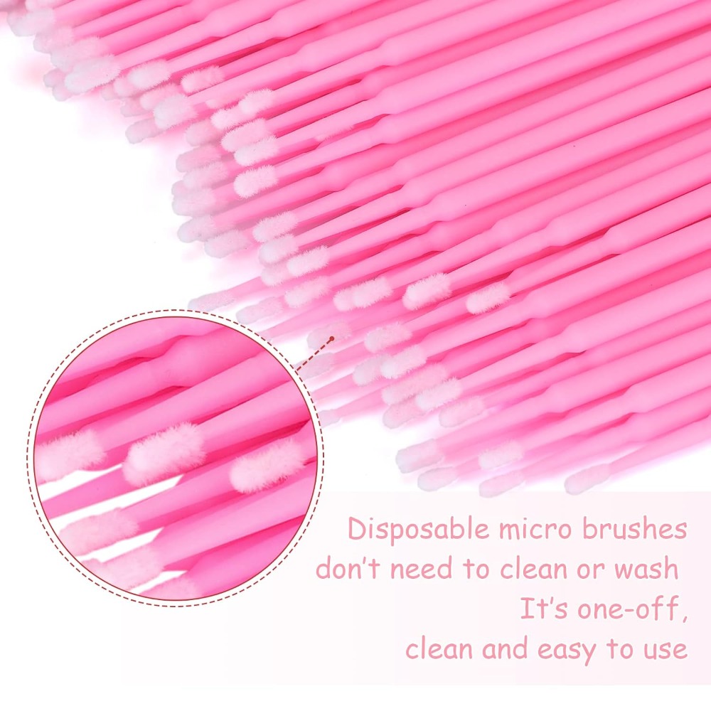 500本入り使い捨てマイクロコットンスワブ 曲げられるまつげ - Eyelash Extension Eyelash のレビューと価格